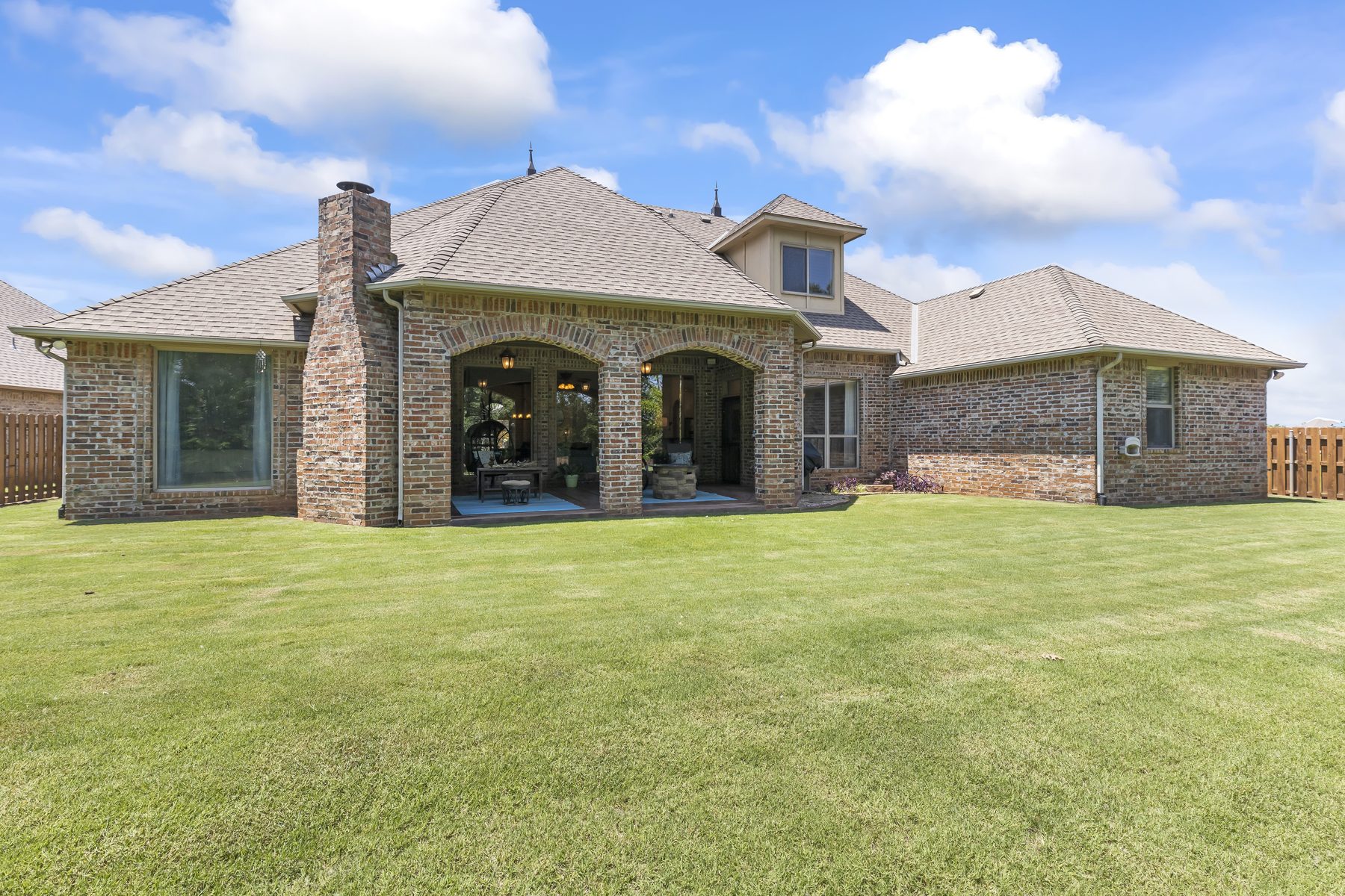 Brick front home exterior